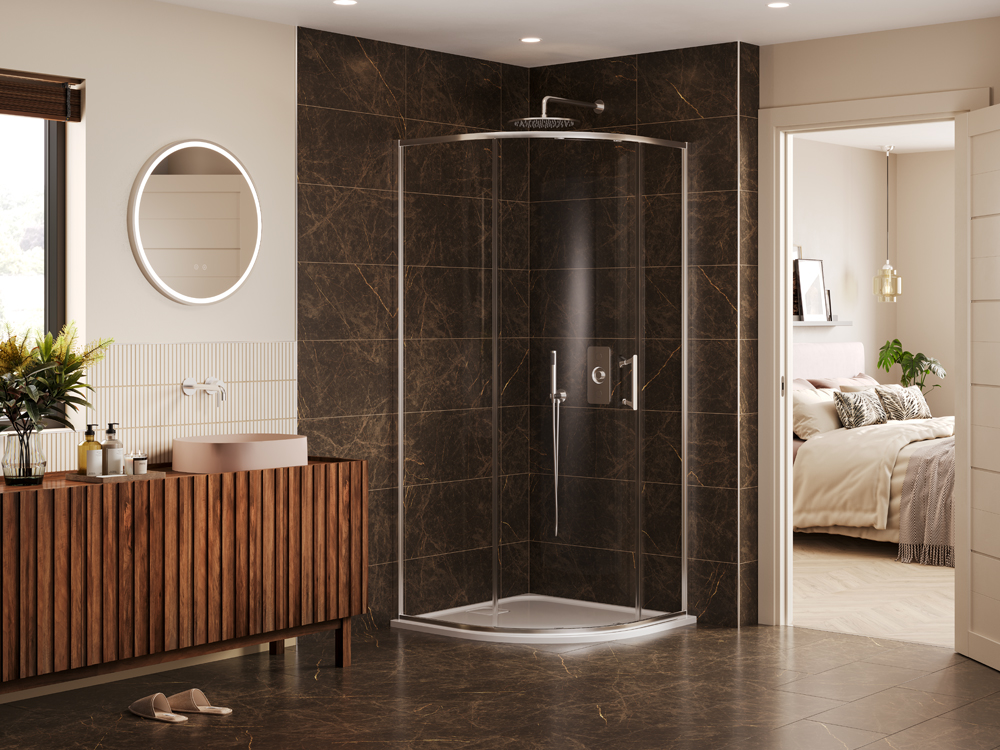 6 Series Sleek Quadrant Door