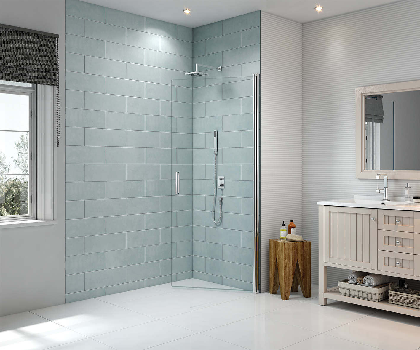 8 Series Pivot Shower Wall Door