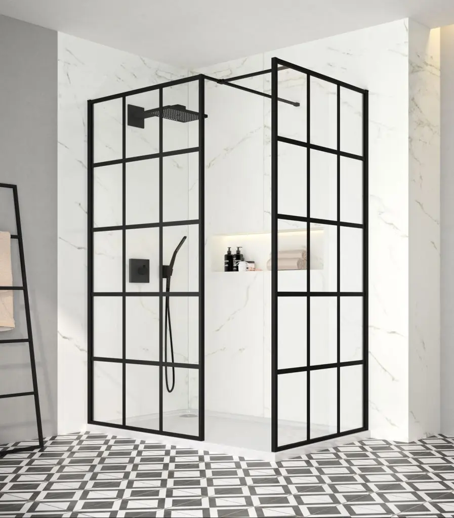 Framed Shower Wall