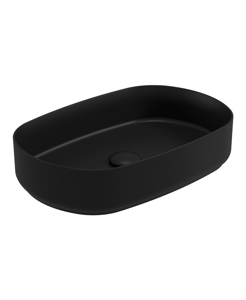 Avanti Oval 55cm Countertop Basin & Waste Carbon