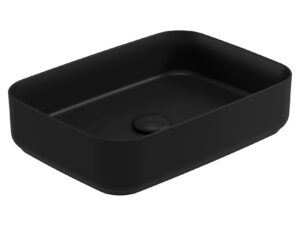 Avanti Rectangle 50cm Countertop Basin & Waste Carbon