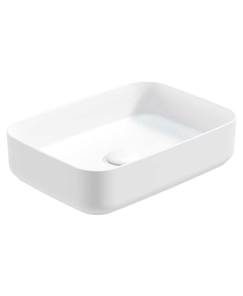 Avanti Rectangle 50cm Countertop Basin & Waste Satin