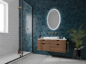 Arena Large Oval Bathroom Mirror