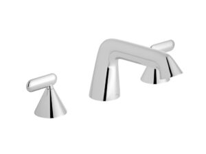 Arrondi Concealed Wallmounted Basin Mixer Tap
