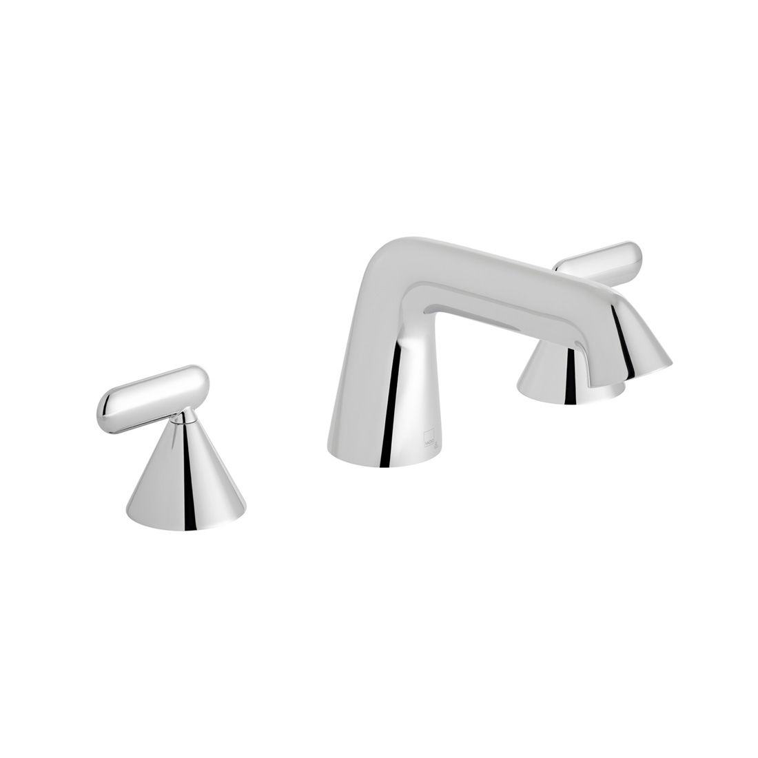 Arrondi Concealed Wallmounted Basin Mixer Tap