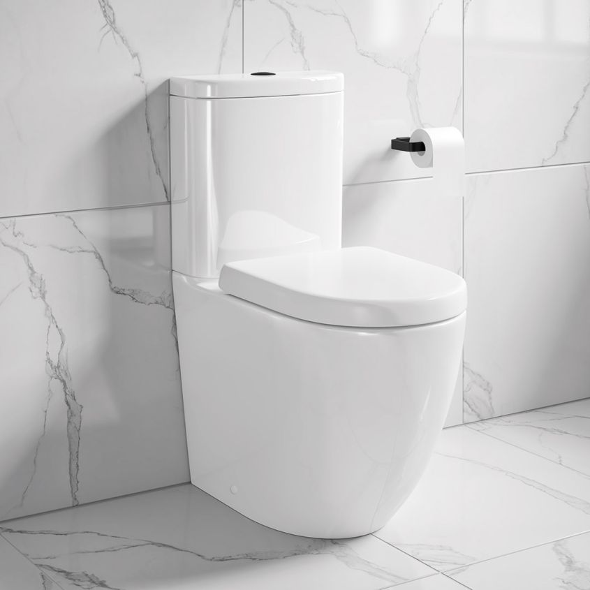 Edison Fully Enclosed Semi Ch Pan,cistern & D Shape Seat