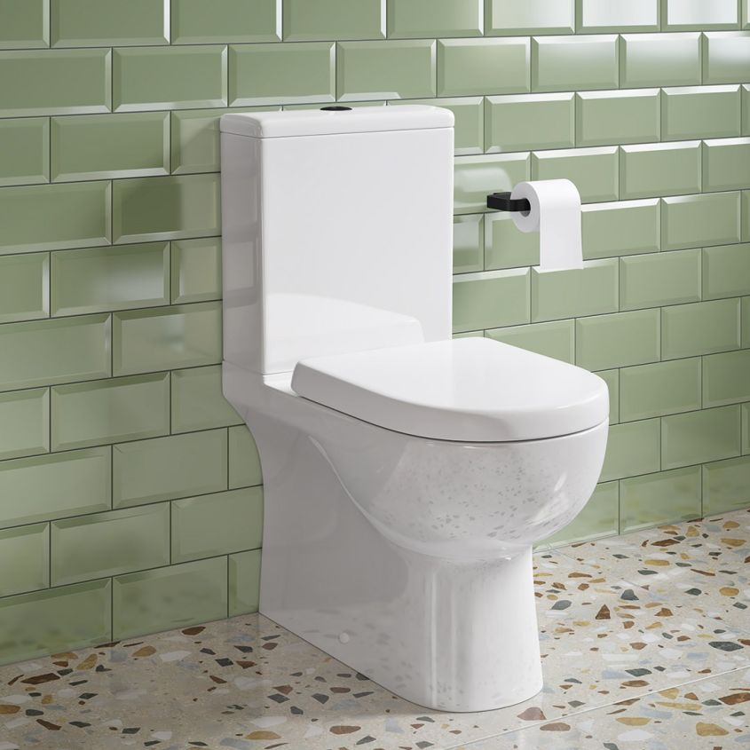 Foye Fully Enclosed Pan, Cistern & D Shape Seat