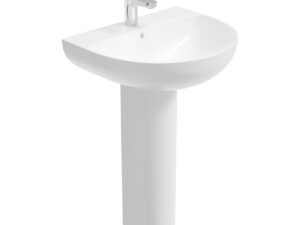 Horizon Round 1TH Wash Basin & Full Pedestal