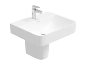 Horizon Square 1TH Wash Basin & Semi Pedestal