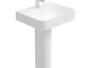 Horizon Square 55cm 1TH Wash Basin & Full Pedestal