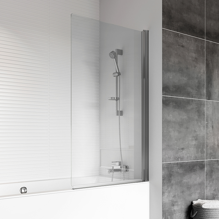 Haven 6 Power Shower Pivoting Bath Screen