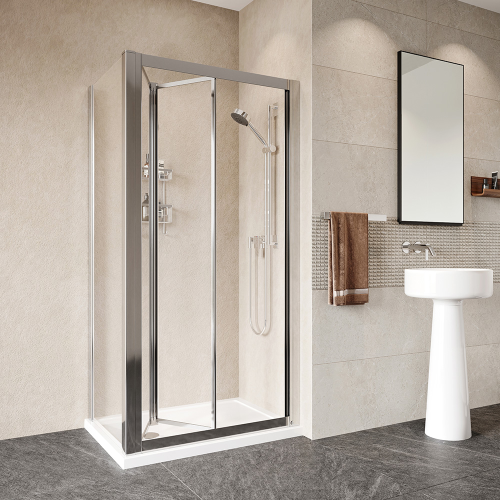 Haven Framed Bi Fold Door Shower Enclosure
