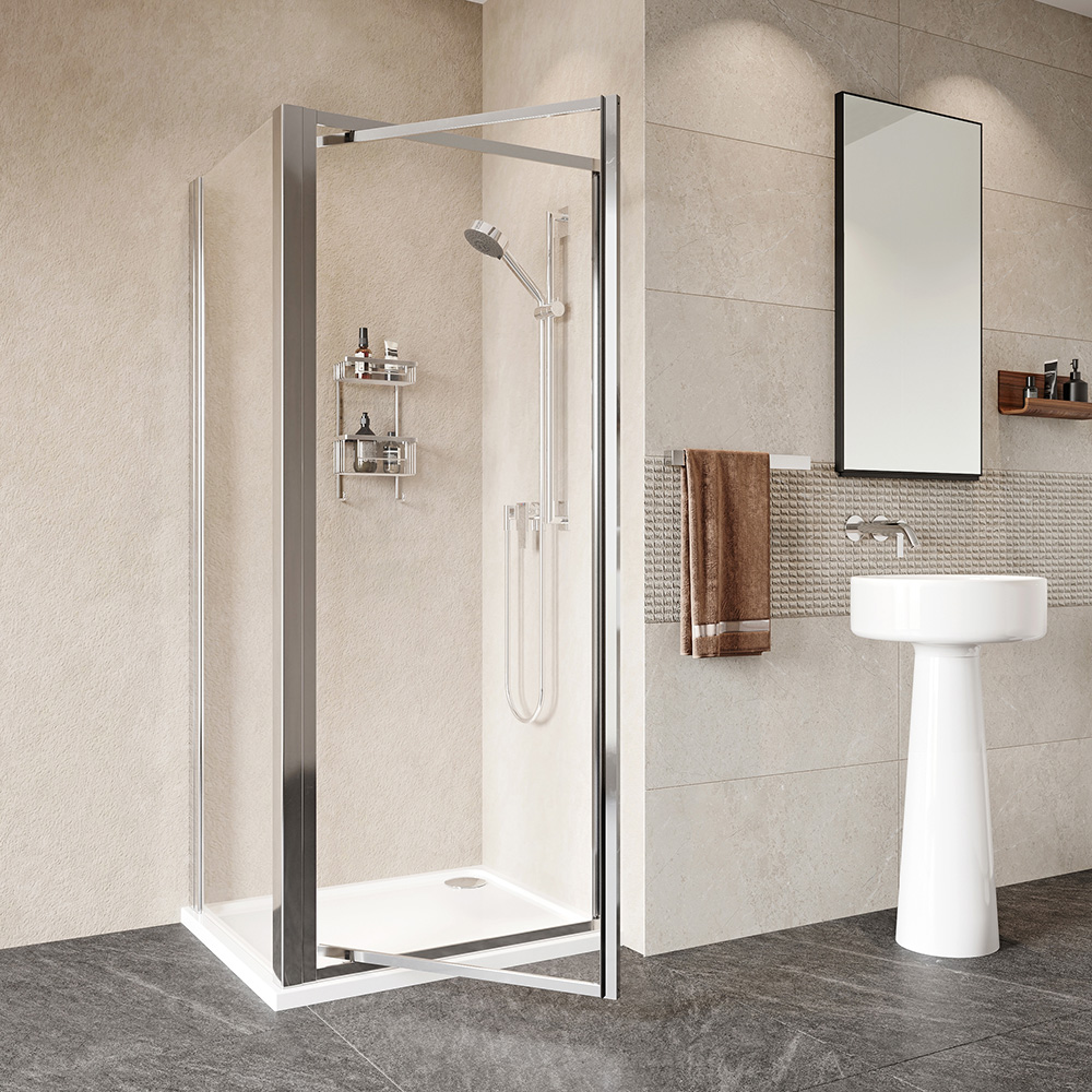 Haven Framed Pivot Door Shower Enclosure