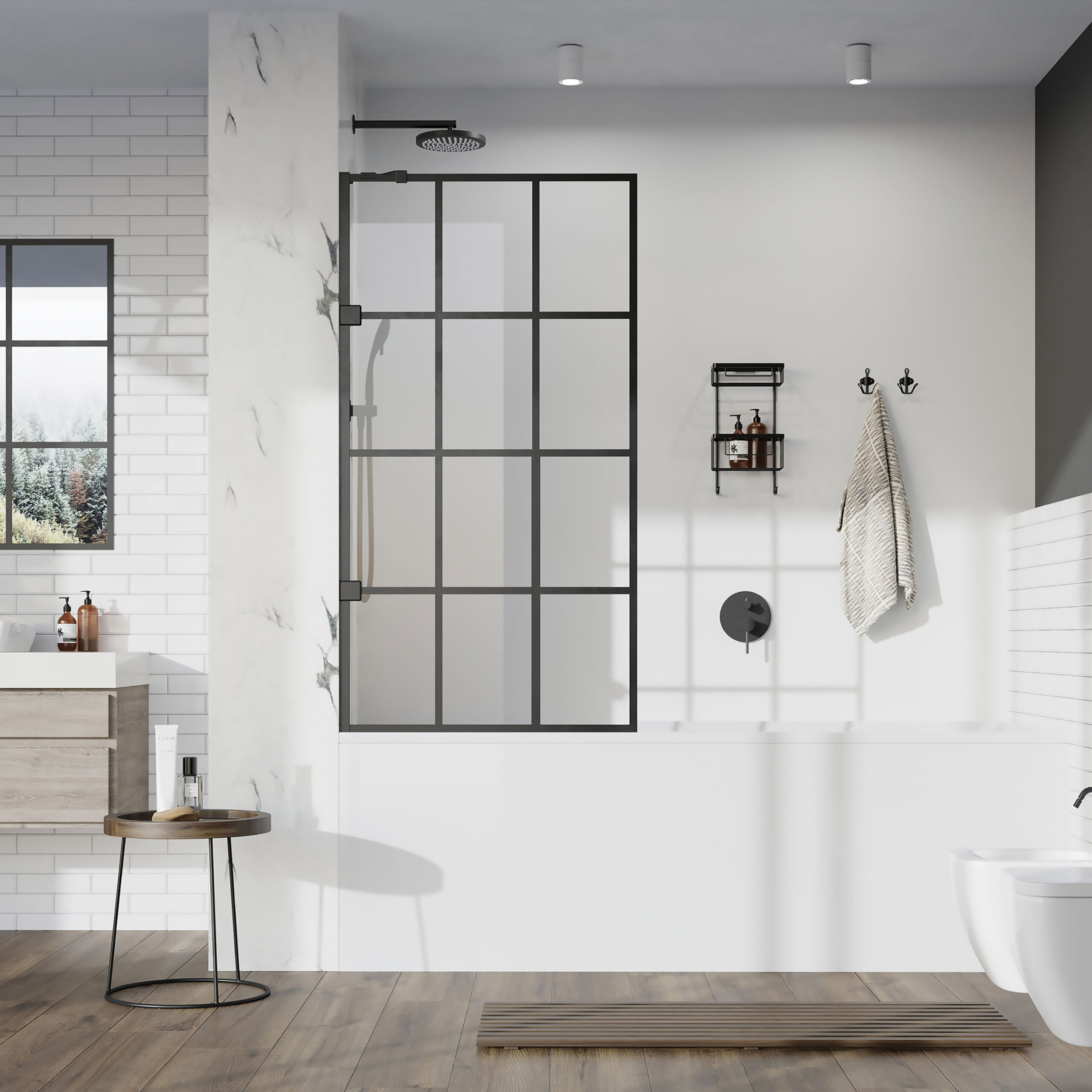 Liberty Grid Bath Screen