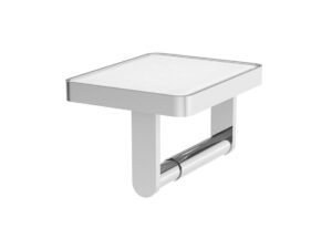 Muse Toilet Roll And Holder With Glass