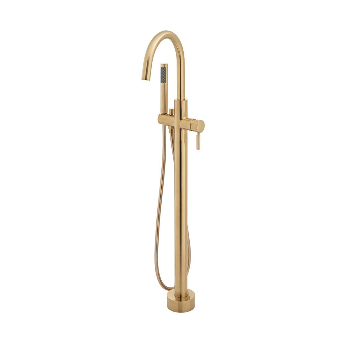Origins Floor Standing Bath Shower Mixer Satin