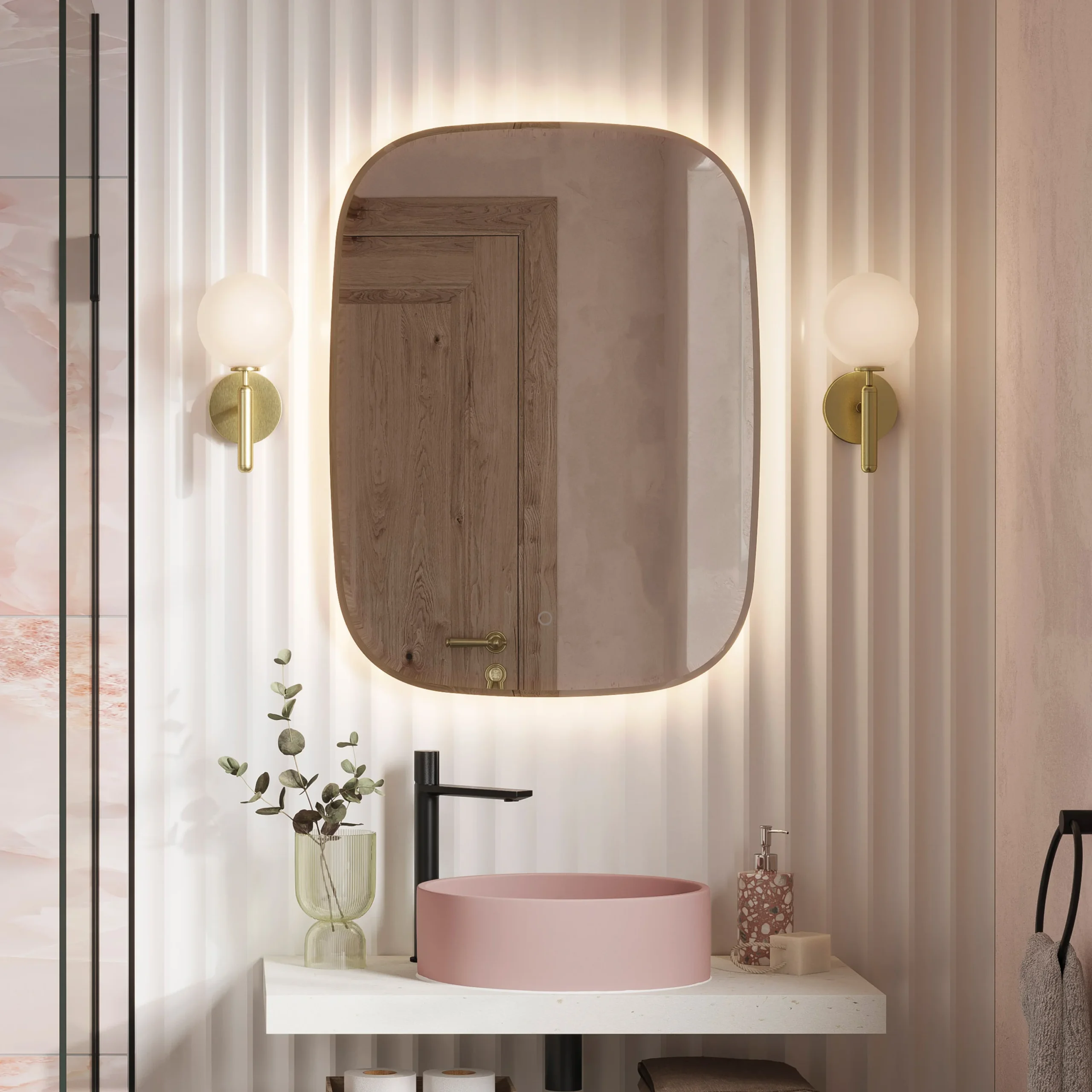 Quinn Ambient Bevelled LED Mirror