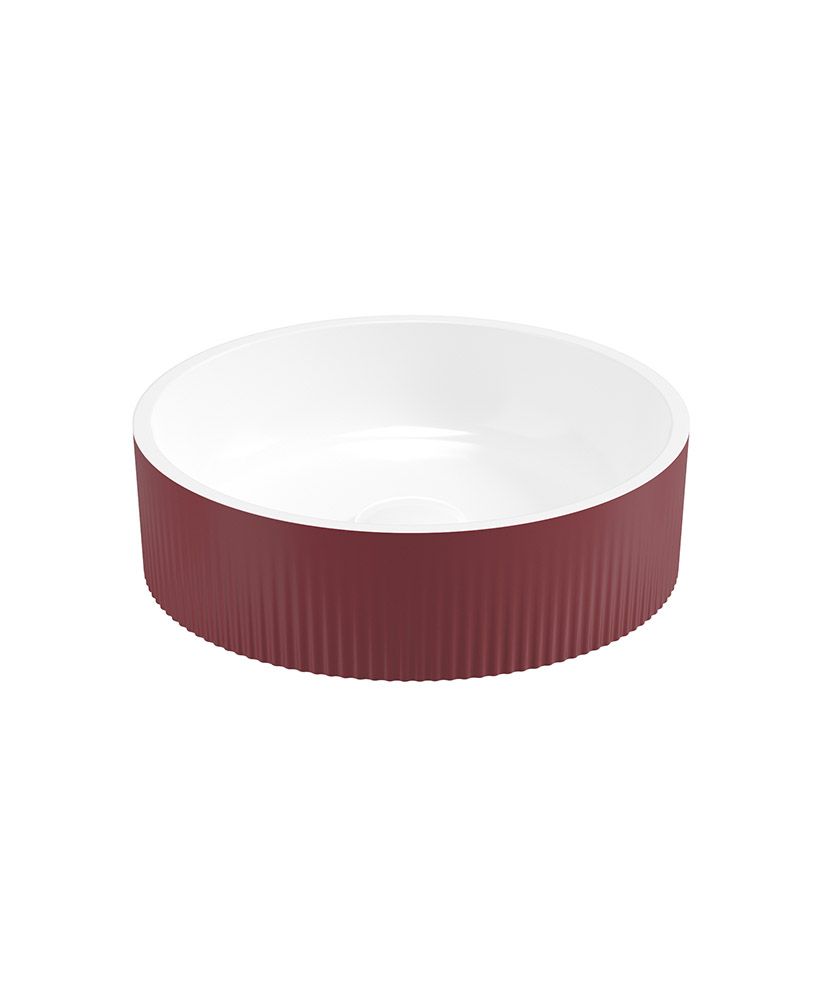 Reed Round Countertop Wash Basin Ruby Fern