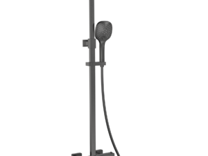 Rio Exposed Square 2 Outlet Thermostatic Valve With Rigid Riser Shower Kit