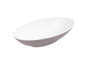 Skal Oval 60cm Countertop Basin White & Waste