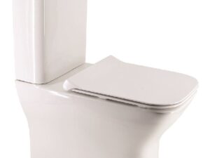 Sophia Rimless Fully Shrouded Close Coupled WC & Gamma Slim Soft Close Seat