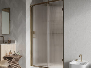 Sliding Door Fluted Glass Alcove