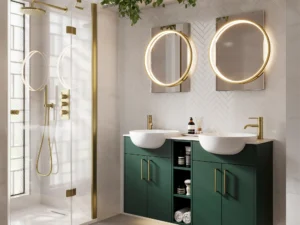 Solas Round Illuminated Bathroom Mirror