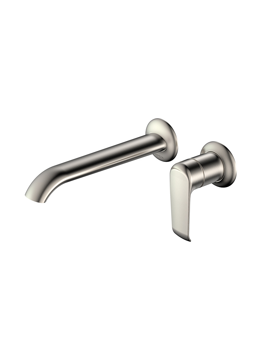 Vaere Wall Mounted Basin Mixer Brushed Stainless