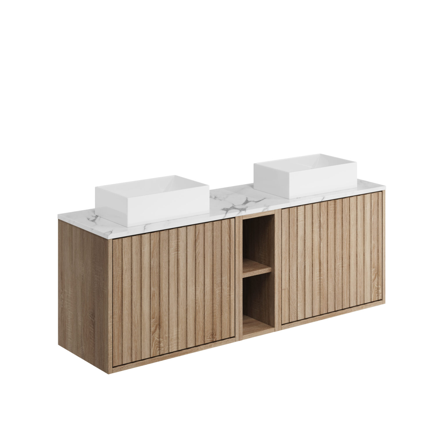 Alfie Twin Cabinet With Mid Storage