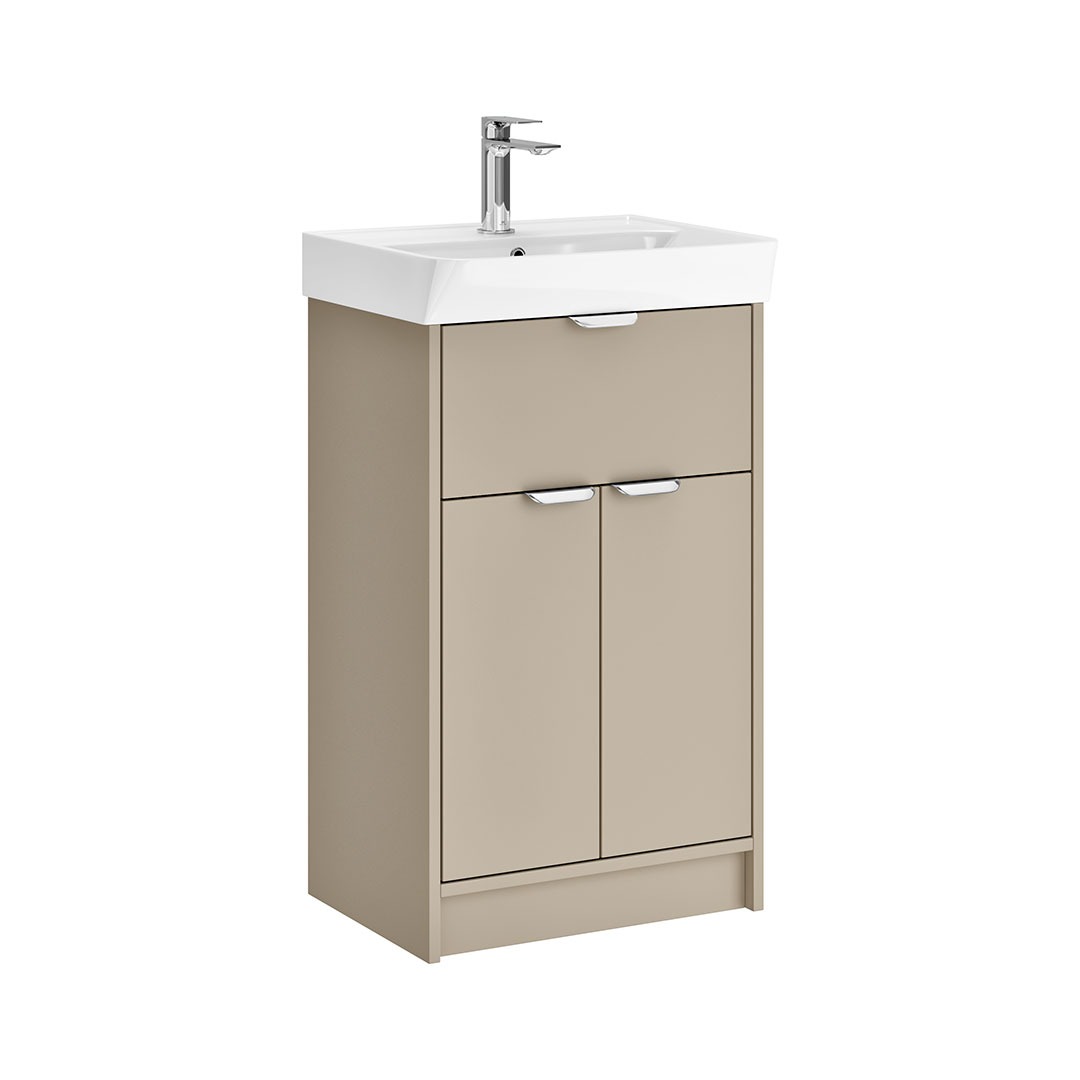 Calia 1 Drawer 2 Door Floor Standing Unit Fine Greige Matt