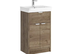 Calia 1 Drawer 2 Door Floor Standing Unit Tobacco Wood Effect