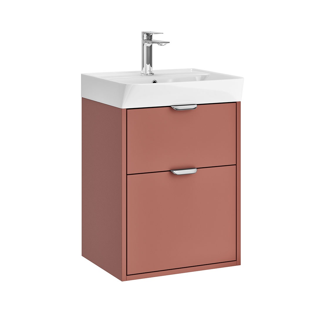 Calia 2 Drawer Wallhung Unit Baked