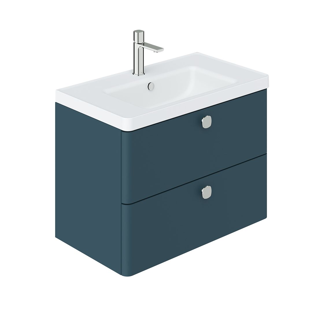 Cameo 2 Drawer Wallhung Vanity Unit In Atlantic