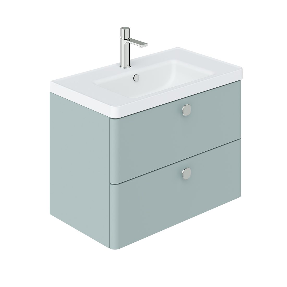 Cameo 2 Drawer Wallhung Vanity Unit In Cove