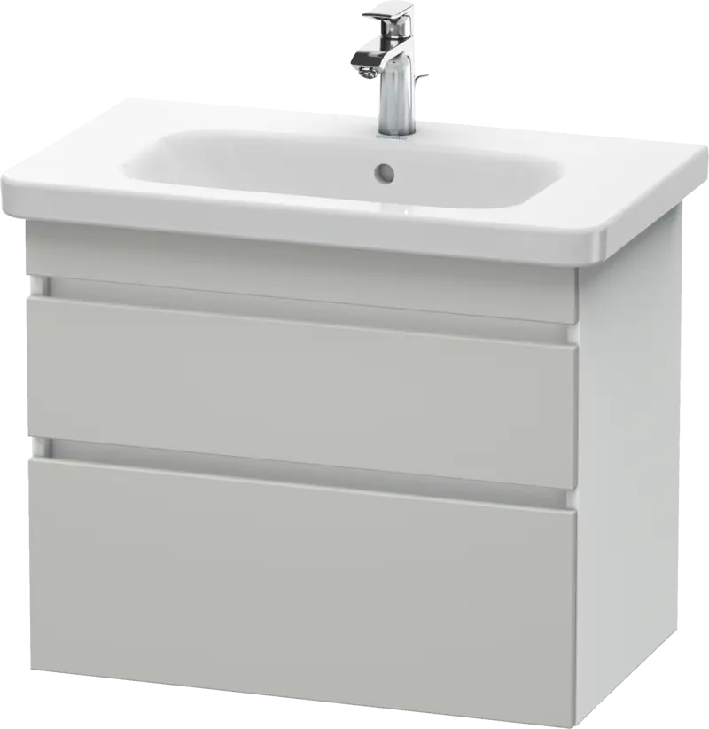 Durastyle Wallhung 2 Drawer Unit Concrete