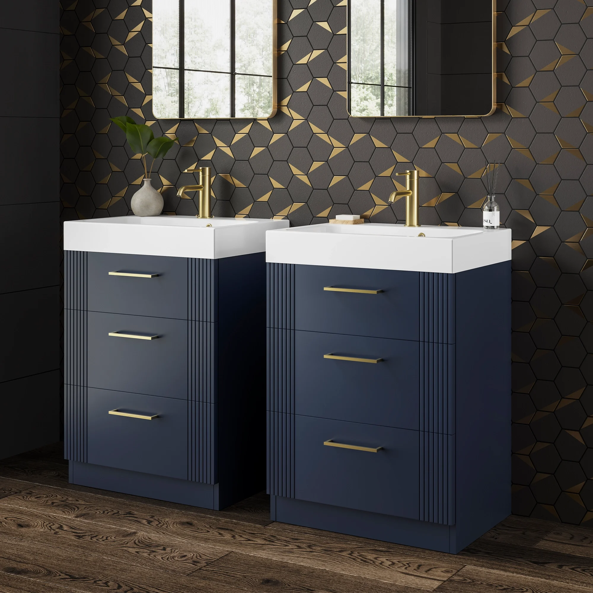 Fabrica Midnight Floor Standing Vanity Unit