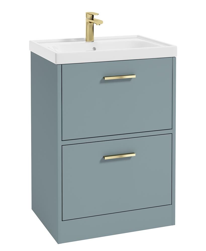 Finland Floor Standing 2 Drawer Coral