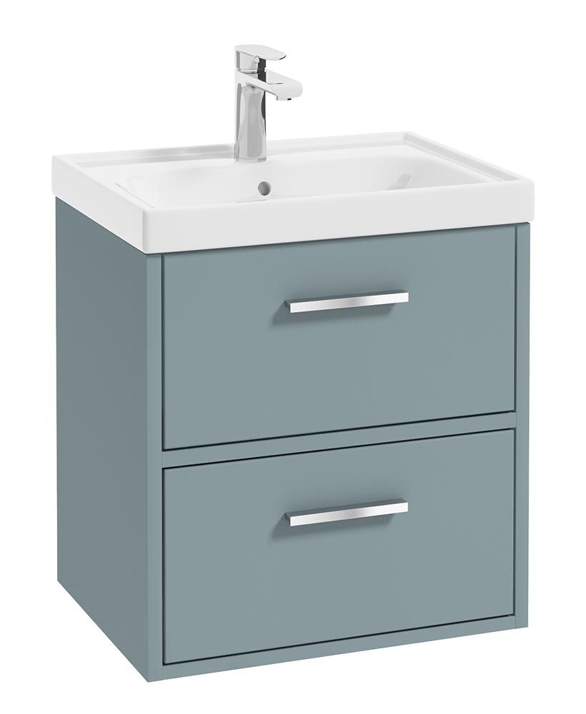 Finland Wallhung 2 Drawer Unit Coral