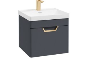 Freya 1 Drawer Wallhung Unit Midnight