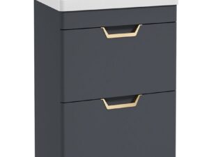 Freya 2 Drawer Floor Standing Unit Midnight