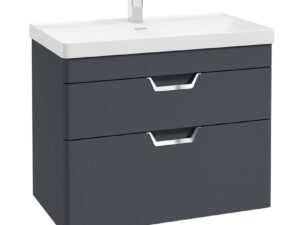 Freya Wallhung 2 Drawer Unit Matt Night
