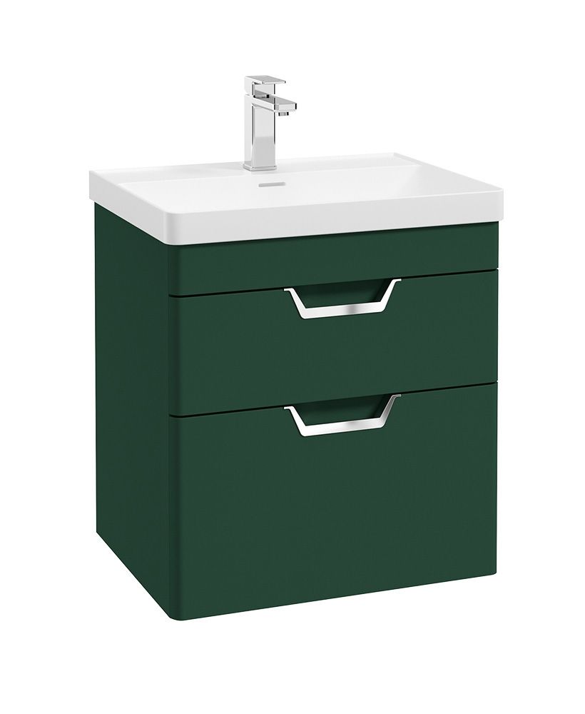 Freya Wallhung 2 Drawer Vanity Unit 2 Drawer Wreath