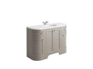 Harrogate Brunswick Side Curve Floor Standing Unit Dove