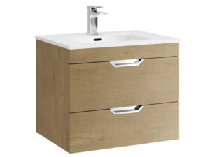 Madison 2 Drawer Wallhung Unit Wood Effect