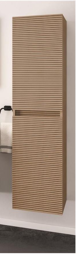 Olympia Tall Boy Fluted Effect 2 Door Unit