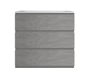 Opa 3 Drawer Floor Standing Vanity Unit Concrete