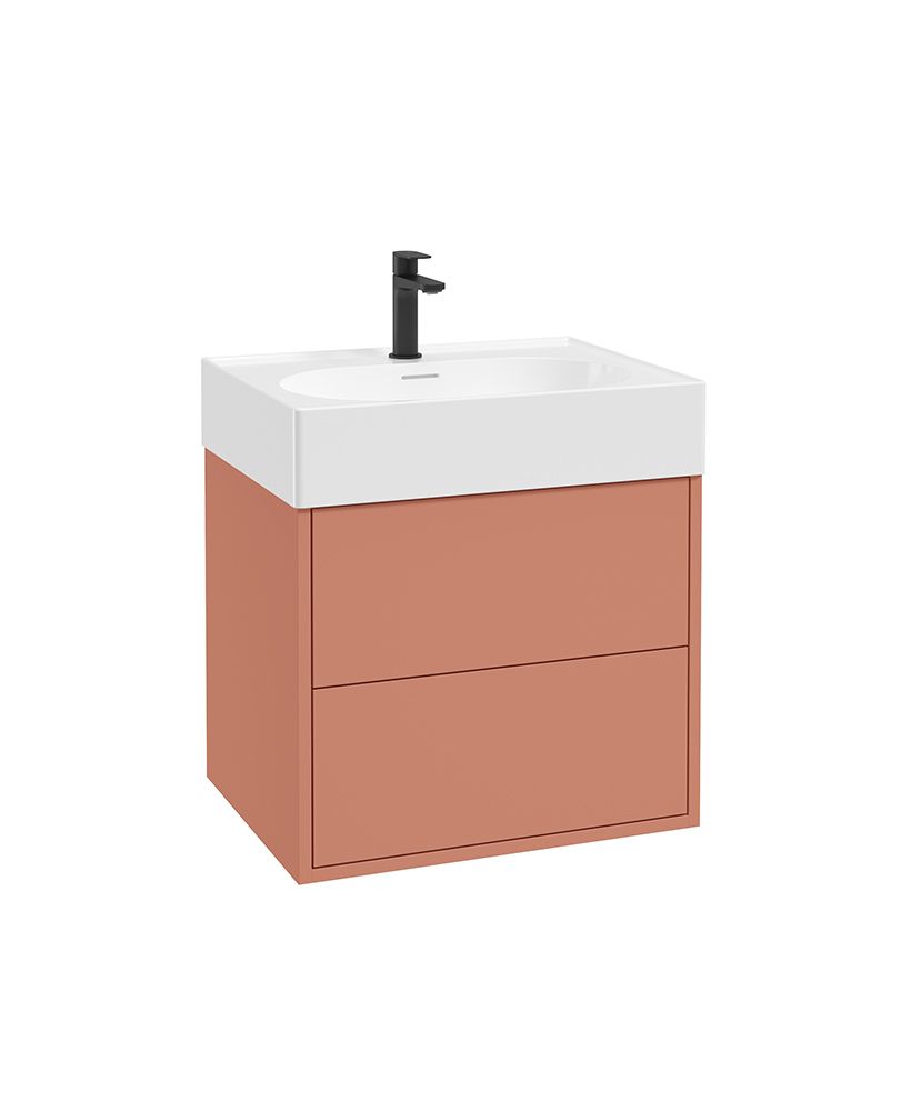 Pulse 2 Drawer Wallhung Vanity Unit Metro Blaze