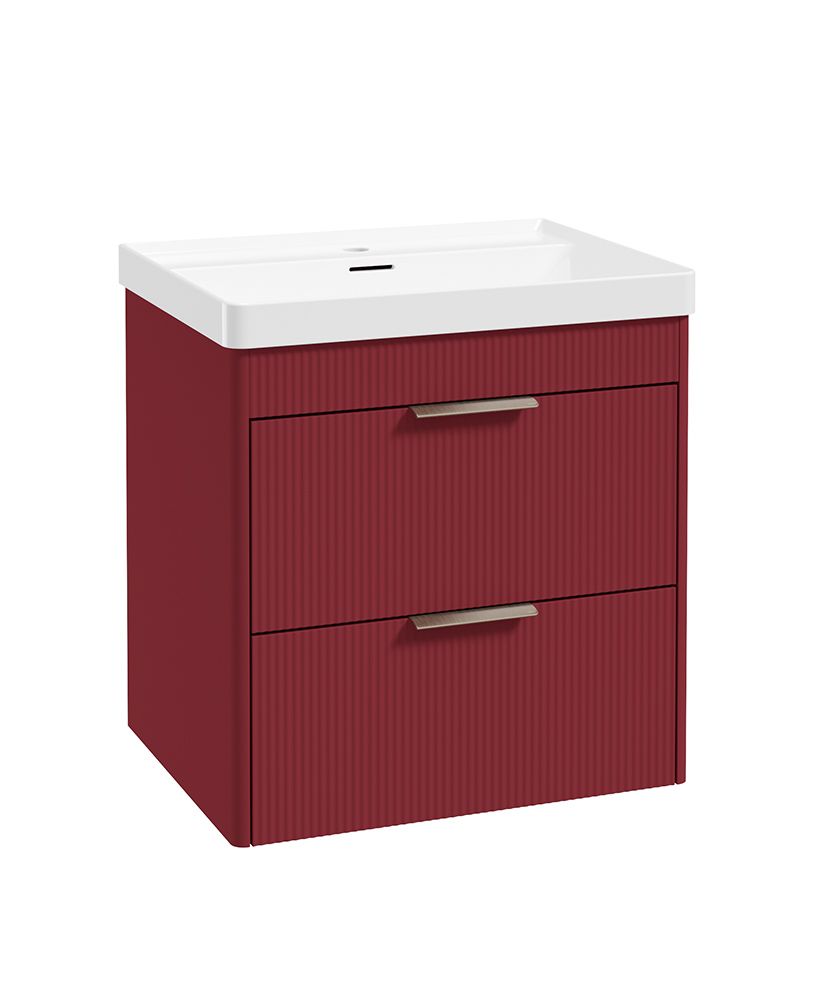 Reed 2 Drawer Wallhung Unit Ruby Fern