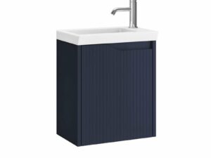 Serra Fluted Wallhung 1 Door Unit Dark Matt