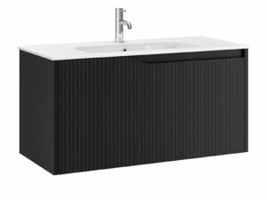Serra Fluted Wallhung 2 Drawer Unit